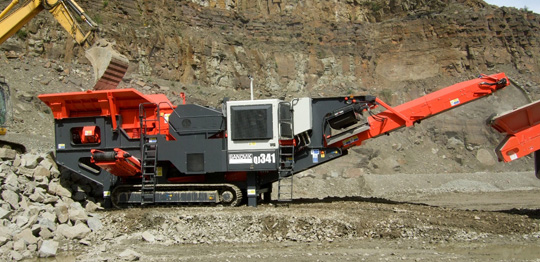 Мобильная дробильная установка Sandvik QJ341