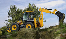 Мини-погрузчик Bobcat зимой