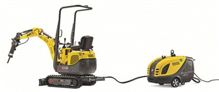 Wacker Neuson преобразовала силовую установку мини-экскаватора 803 в универсальную