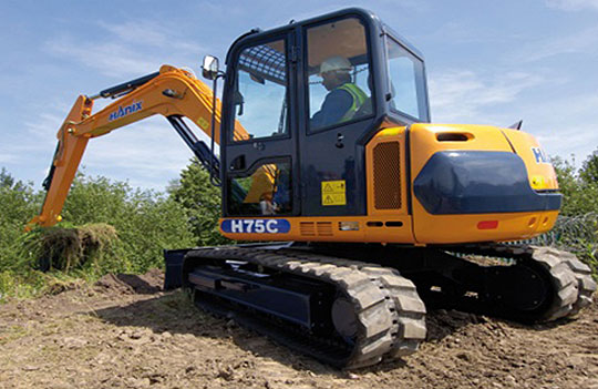 Гусеничный экскаватор Hanix модели H75C