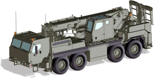 Liebherr разработала бронированный автокран