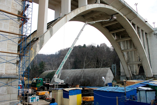 Демонстрации возможностей автомобильной вышки Bronto