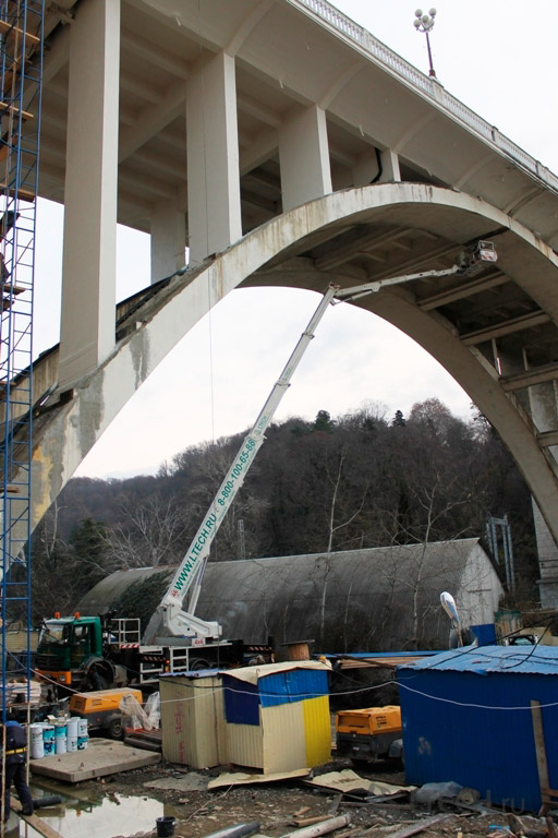 Демонстрации возможностей автомобильной вышки Bronto