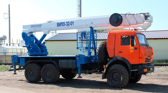 Автовышка ВИПО 32-01 с усиленной системой безопасности