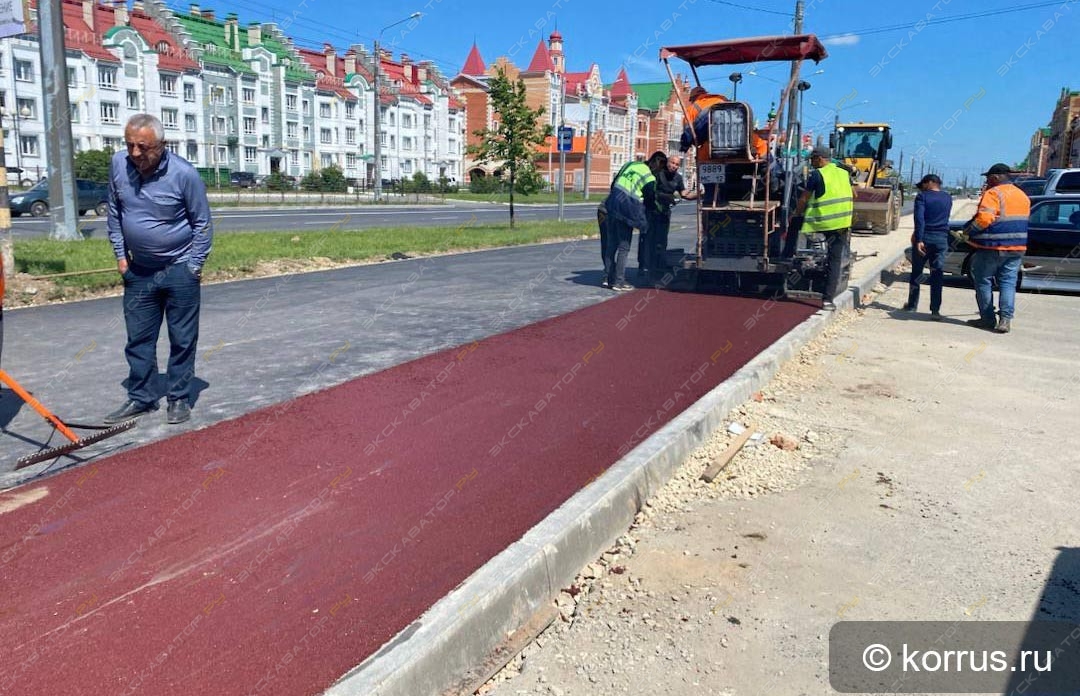 Пигмент для производства и укладки асфальта красного цвета