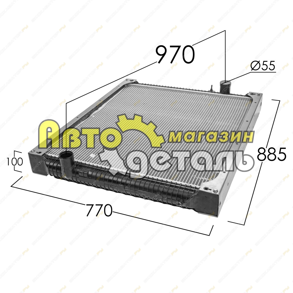 Радиатор 371 л.с HOWO [1]