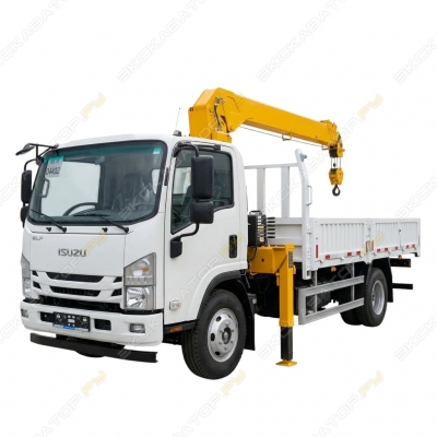 Бортовой грузовик Isuzu Elf (N-series) с КМУ XCMG, [0]
