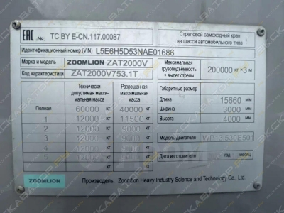 Zoomlion ZAT2000V [4]