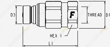 БЫСТРОРАЗЪЕМНОЕ СОЕДИНЕНИЕ FASTER FFH08 12GAS M BSP 1/2