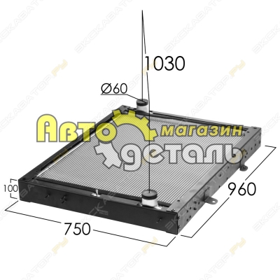 Радиатор 750*960 SHACMAN F3000 [1]
