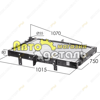 Радиатор D12 HOWO A7 [1]