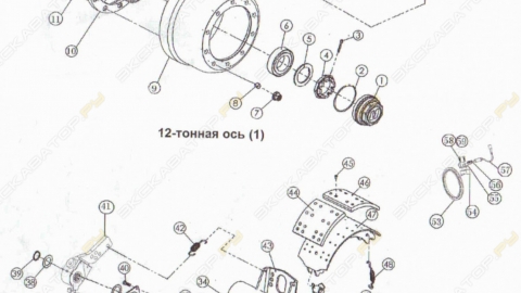 Ось L1 12 тон
