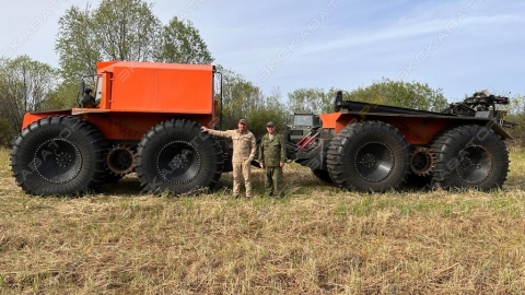 Буровая Т-3 на шасси Тром 20 , шина 1960мм