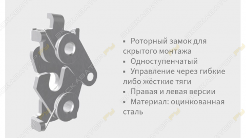 Роторные замки для капотов