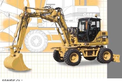 Колесные экскаваторы Case WX120
