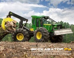 Трелевочные тракторы, скиддеры John Deere 748H