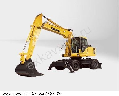 Колесные экскаваторы Komatsu PW200-7K