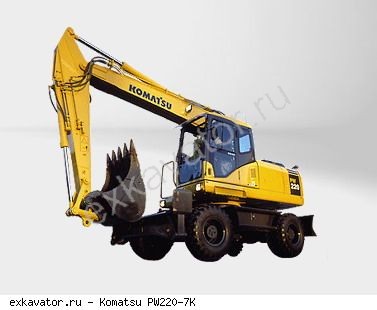 Колесные экскаваторы Komatsu PW220-7K