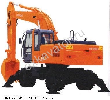 Колесные экскаваторы Hitachi ZX210W