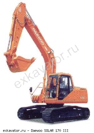 Гусеничные экскаваторы Daewoo SOLAR 170-III