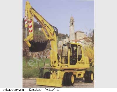 Колесные экскаваторы Komatsu  PW110R-1