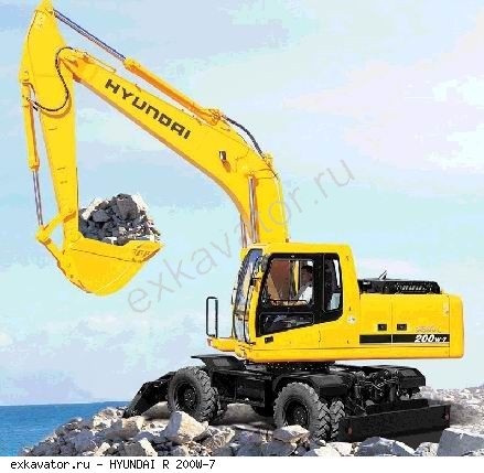 Колесные экскаваторы Hyundai R200W-7