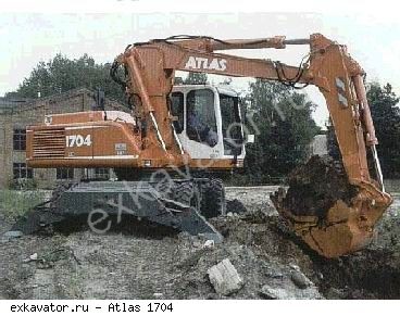 Колесные экскаваторы Atlas 1704