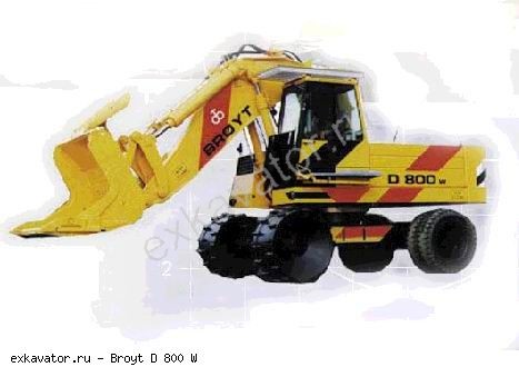 Колесные экскаваторы Broyt D 800 W