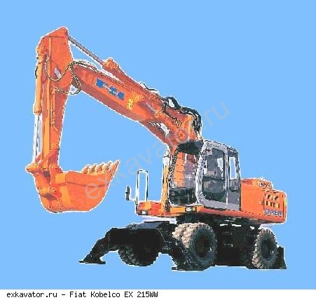 Колесные экскаваторы Fiat Kobelco EX 215WW