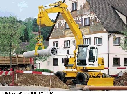 Колесные экскаваторы Liebherr A 312