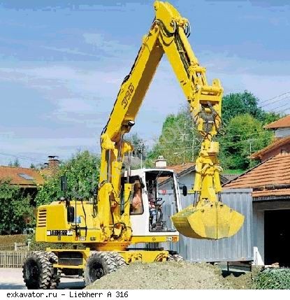 Колесные экскаваторы Liebherr A 316