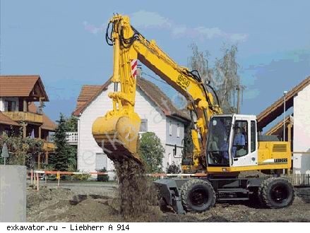 Колесные экскаваторы Liebherr A 914