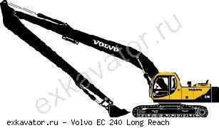 Гусеничные экскаваторы Volvo EC240 Long Reach