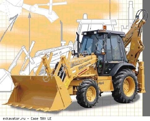 Экскаваторы-погрузчики Case 580 LE