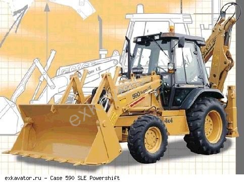 Экскаваторы-погрузчики Case 590 SLE Powershift