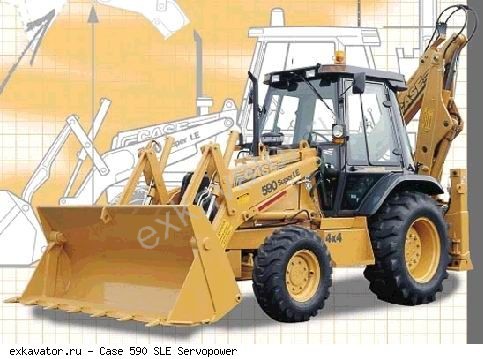 Экскаваторы-погрузчики Case 590 SLE Servopower