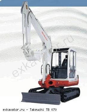 Гусеничные экскаваторы Takeuchi TB070