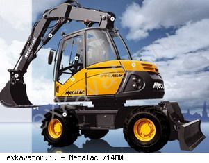 Колесные экскаваторы Mecalac 714MW