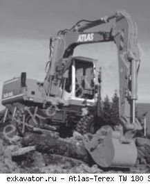 Колесные экскаваторы Atlas-Terex TW 180 SR