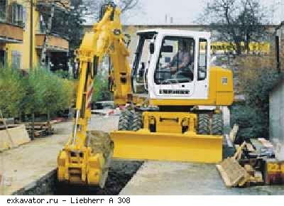 Колесные экскаваторы Liebherr A 308