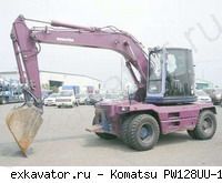 Колесные экскаваторы Komatsu PW128UU-1