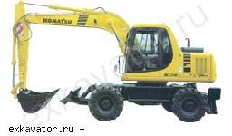 Колесные экскаваторы Komatsu PW130-7
