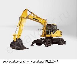Колесные экскаваторы Komatsu PW210-7