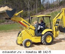 Экскаваторы-погрузчики Komatsu WB142-5