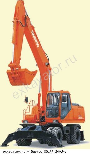 Колесные экскаваторы Daewoo SOLAR 200W-V