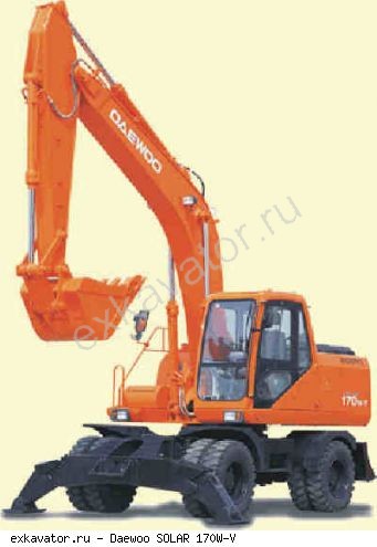 Колесные экскаваторы Daewoo SOLAR 170W-III