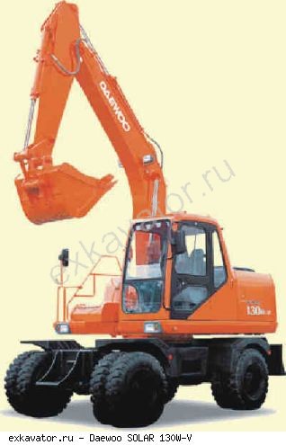 Колесные экскаваторы Daewoo SOLAR 130W-V