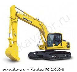 Гусеничные экскаваторы Komatsu PC200LC-8