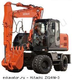 Колесные экскаваторы Hitachi ZX140W-3