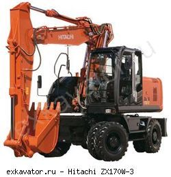 Колесные экскаваторы Hitachi ZX170W-3
